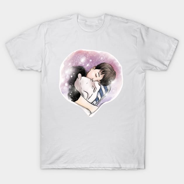Sleeping Jimin BTS T-Shirt by artbyanny